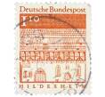 Почтовая марка 1.1 марка 1966 года Западная Германия (ФРГ) «Церковь Святого Михаила в Хильдесхайме» (Артикул: T11-38033) — Фото №1