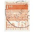 Почтовая марка 1.1 марка 1966 года Западная Германия (ФРГ) «Церковь Святого Михаила в Хильдесхайме» (Артикул: T11-38034) — Фото №1