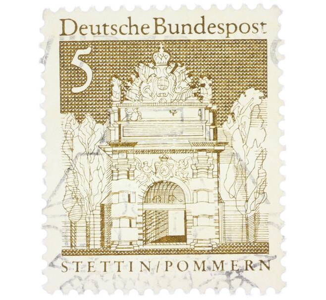 Почтовая марка 5 пфеннигов 1966 года Западная Германия (ФРГ) «Берлинские ворота в Штеттине» (Артикул: T11-38035) — Фото №1