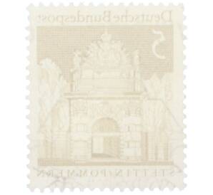 Почтовая марка 5 пфеннигов 1966 года Западная Германия (ФРГ) «Берлинские ворота в Штеттине» — Фото №2