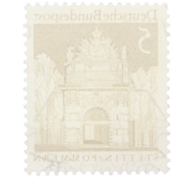 Почтовая марка 5 пфеннигов 1966 года Западная Германия (ФРГ) «Берлинские ворота в Штеттине» (Артикул: T11-38035) — Фото №2