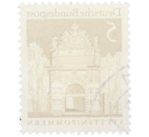 Почтовая марка 5 пфеннигов 1966 года Западная Германия (ФРГ) «Берлинские ворота в Штеттине» — Фото №2