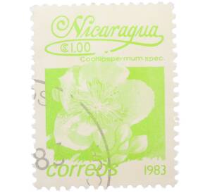 Почтовая марка 1 кордоба 1983 года Никарагуа «Кохлоспермум» — Фото №1