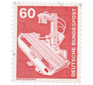 Почтовая марка 60 пфеннигов 1978 года Западная Германия (ФРГ) «Рентгеновский аппарат»