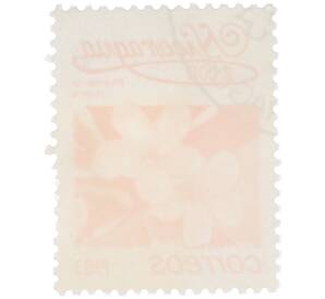 Почтовая марка 1 кордоба 1983 года Никарагуа «Плюмерия красная» — Фото №2