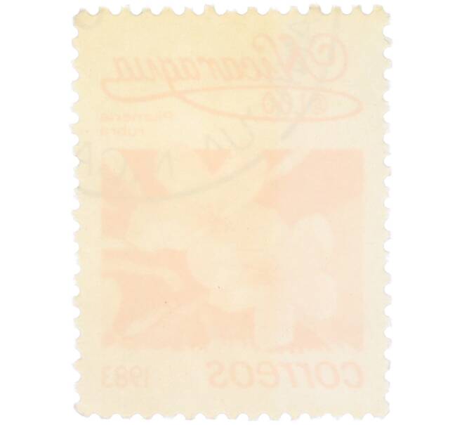 Почтовая марка 1 кордоба 1983 года Никарагуа «Плюмерия красная» (Артикул: T11-38121) — Фото №2