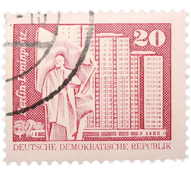 Почтовая марка 20 пфеннигов 1973 года Восточная Германия (ГДР) «Площадь Ленина в Берлине» (Артикул: T11-38149) — Фото №1