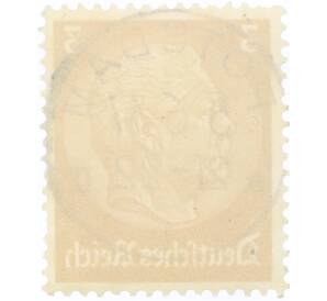 Почтовая марка 3 рейхспфеннига 1934 года Германия «Гинденбург» — Фото №2