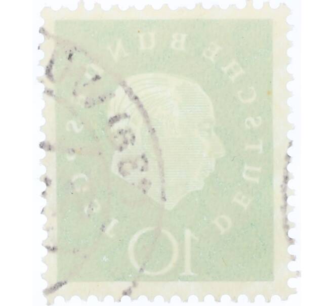 Почтовая марка 10 пфеннигов 1959 года Западная Германия (ФРГ) «Теодор Хойс» (Артикул: K12-77690) — Фото №2