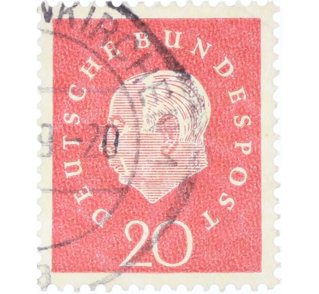 Почтовая марка 20 пфеннигов 1959 года Западная Германия (ФРГ) «Теодор Хойс» (Артикул: K12-77691) — Фото №1