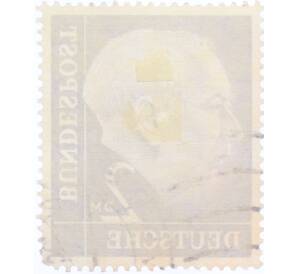 Почтовая марка 2 марки 1954 года Западная Германия (ФРГ) «Теодор Хойс» — Фото №2