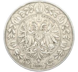 5 крон 1909 года Австрия — Фото №1