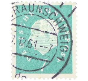 Почтовая марка 7 пфеннигов 1959 года Западная Германия (ФРГ) «Теодор Хойс» — Фото №1