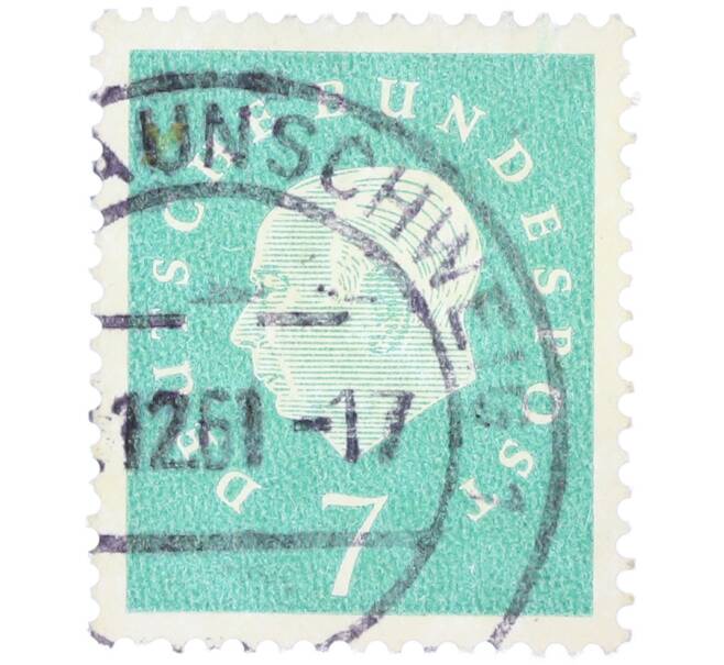 Почтовая марка 7 пфеннигов 1959 года Западная Германия (ФРГ) «Теодор Хойс» (Артикул: T11-38279) — Фото №1