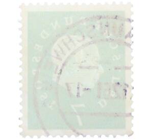 Почтовая марка 7 пфеннигов 1959 года Западная Германия (ФРГ) «Теодор Хойс» — Фото №2