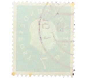 Почтовая марка 7 пфеннигов 1959 года Западная Германия (ФРГ) «Теодор Хойс» — Фото №2