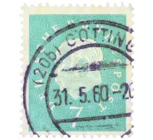 Почтовая марка 7 пфеннигов 1959 года Западная Германия (ФРГ) «Теодор Хойс» — Фото №1