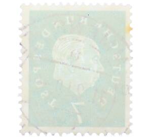 Почтовая марка 7 пфеннигов 1959 года Западная Германия (ФРГ) «Теодор Хойс» — Фото №2