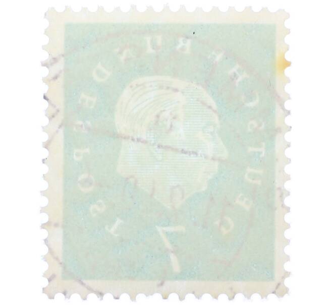 Почтовая марка 7 пфеннигов 1959 года Западная Германия (ФРГ) «Теодор Хойс» (Артикул: T11-38283) — Фото №2