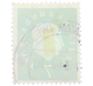 Почтовая марка 7 пфеннигов 1959 года Западная Германия (ФРГ) «Теодор Хойс» — Фото №2