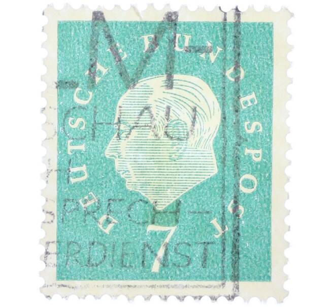 Почтовая марка 7 пфеннигов 1959 года Западная Германия (ФРГ) «Теодор Хойс» (Артикул: T11-38285) — Фото №1