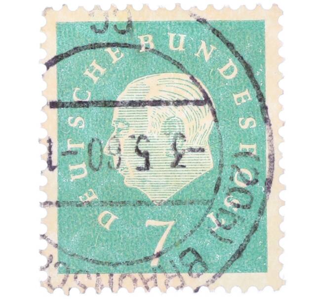 Почтовая марка 7 пфеннигов 1959 года Западная Германия (ФРГ) «Теодор Хойс» (Артикул: T11-38287) — Фото №1