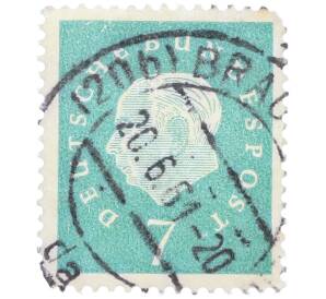 Почтовая марка 7 пфеннигов 1959 года Западная Германия (ФРГ) «Теодор Хойс» — Фото №1