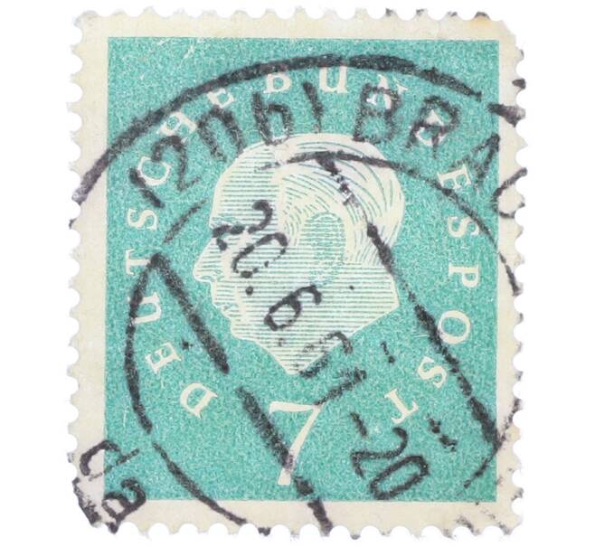 Почтовая марка 7 пфеннигов 1959 года Западная Германия (ФРГ) «Теодор Хойс» (Артикул: T11-38289) — Фото №1