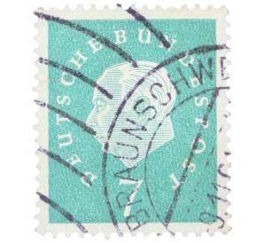 Почтовая марка 7 пфеннигов 1959 года Западная Германия (ФРГ) «Теодор Хойс» — Фото №1