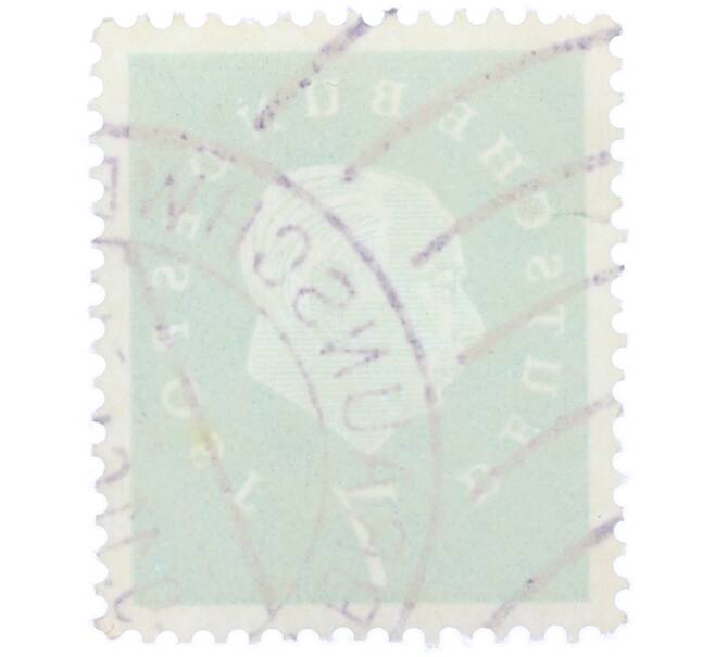 Почтовая марка 7 пфеннигов 1959 года Западная Германия (ФРГ) «Теодор Хойс» (Артикул: T11-38291) — Фото №2
