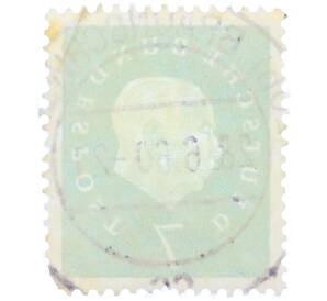 Почтовая марка 7 пфеннигов 1959 года Западная Германия (ФРГ) «Теодор Хойс» — Фото №2