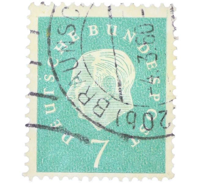 Почтовая марка 7 пфеннигов 1959 года Западная Германия (ФРГ) «Теодор Хойс» (Артикул: T11-38295) — Фото №1