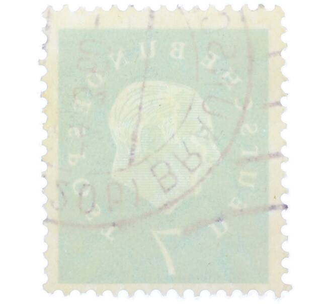 Почтовая марка 7 пфеннигов 1959 года Западная Германия (ФРГ) «Теодор Хойс» (Артикул: T11-38295) — Фото №2