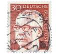 Почтовая марка 30 пфеннигов 1971 года Западная Германия (ФРГ) «Президент Густав Хайнеман» (Артикул: T11-38299) — Фото №1