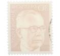 Почтовая марка 30 пфеннигов 1971 года Западная Германия (ФРГ) «Президент Густав Хайнеман» (Артикул: T11-38321) — Фото №2
