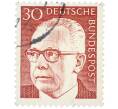 Почтовая марка 30 пфеннигов 1971 года Западная Германия (ФРГ) «Президент Густав Хайнеман» (Артикул: T11-38325) — Фото №1