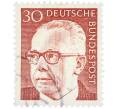 Почтовая марка 30 пфеннигов 1971 года Западная Германия (ФРГ) «Президент Густав Хайнеман» (Артикул: T11-38331) — Фото №1