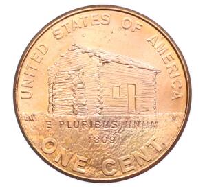 1 цент 2009 года США «200 лет со дня рождения Авраама Линкольна — Детство в Кентукки» — Фото №1