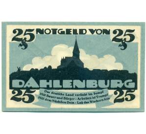 25 пфеннигов 1920 года Германия — Даленбург (Нотгельд) — Фото №2