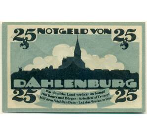 25 пфеннигов 1920 года Германия — Даленбург (Нотгельд) — Фото №2