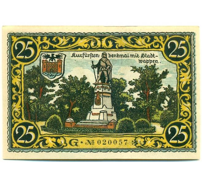 Банкнота 25 пфеннигов 1921 года Германия — Фризак (Нотгельд) (Артикул: K10-12706) — Фото №2