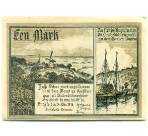 1 марка 1916 года Германия — Бург (Дитмаршен) (Нотгельд) — Фото №2