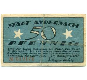 50 пфеннигов 1920 года Германия — Андернах (Нотгельд) — Фото №1