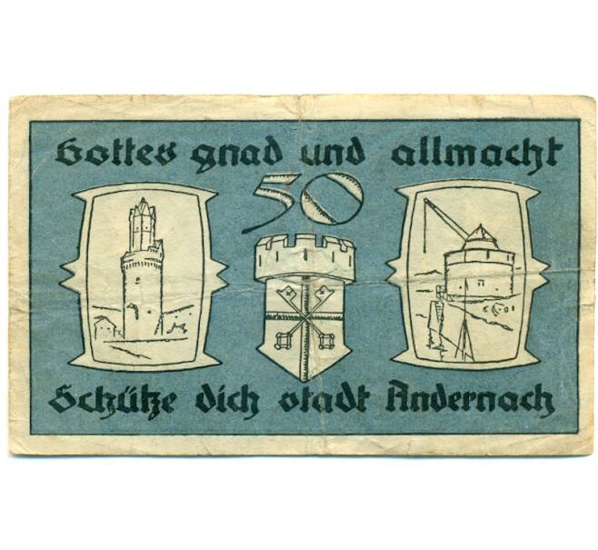 Банкнота 50 пфеннигов 1920 года Германия — Андернах (Нотгельд) (Артикул: K10-12714) — Фото №2