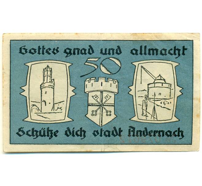 Банкнота 50 пфеннигов 1920 года Германия — Андернах (Нотгельд) (Артикул: K10-12715) — Фото №2