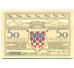 50 пфеннигов 1921 года Германия — Бад-Хоннеф (Нотгельд) — Фото №1