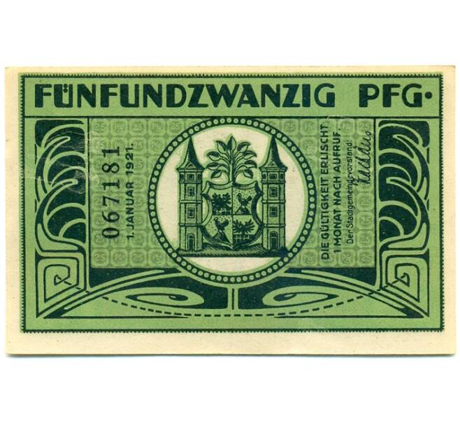Банкнота 25 пфеннигов 1921 года Германия — Ильменау (Нотгельд) (Артикул: K10-12741) — Фото №2