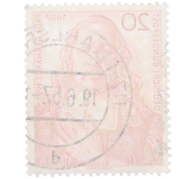 Почтовая марка 20 пфеннигов 1957 года Западная Германия (ФРГ) «350-летие со дня его рождения Пауля Герхардта» (Артикул: T11-38586) — Фото №2