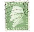 Почтовая марка 10 пфеннигов 1958 года Западная Германия (ФРГ) «50-летие со дня рождения Германа Шульце-Делича» (Артикул: T11-38596) — Фото №1