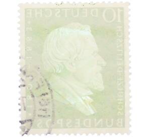 Почтовая марка 10 пфеннигов 1958 года Западная Германия (ФРГ) «50-летие со дня рождения Германа Шульце-Делича» — Фото №2